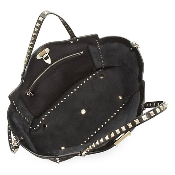 VANLENTINO GARAVANI CALFSKIN LEATHER ROCKSTUD BAG - Picture 2 of 13